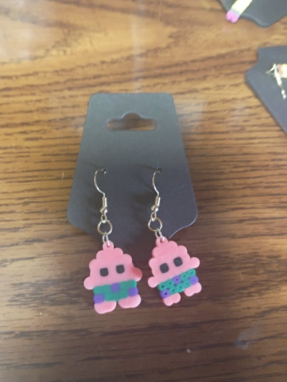 Handmade Patrick Star Earrings | Hypoallergenic